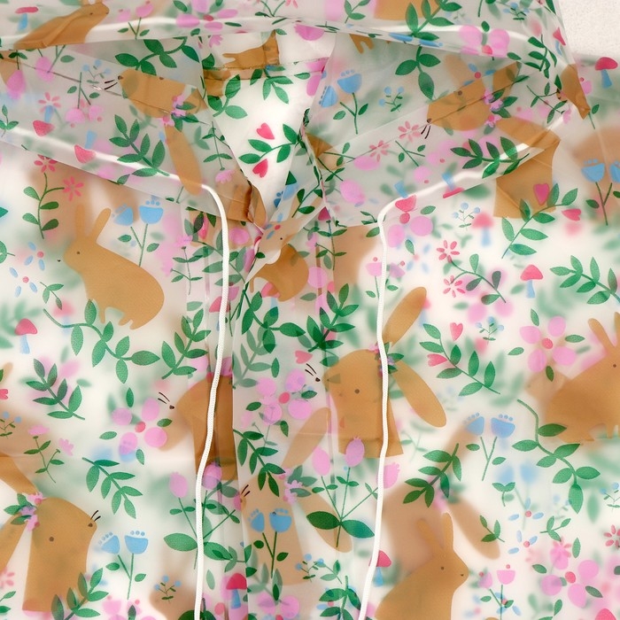 Дождевик детский &laquo;Зайчики&raquo;, рост 125-155 см