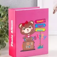 Фотоальбом 100 фото "Мишка"10X15см, ПП карм.