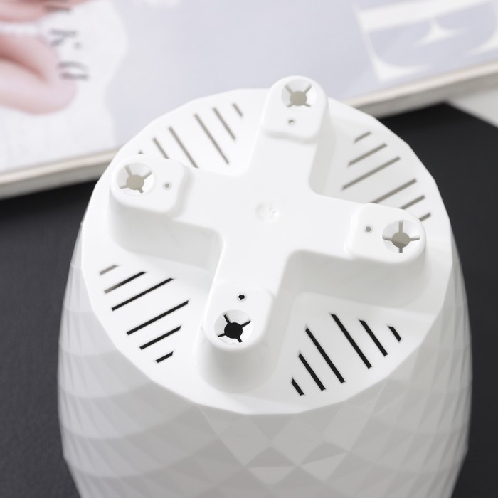 Горшок для цветов с прикорневым поливом &laquo;Румба&raquo;, 1,5 л, цвет белый