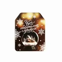 Шильдик на подарок &laquo;Чудо обязательно случится!&raquo;, набор 6 штук, 16&times;24 см