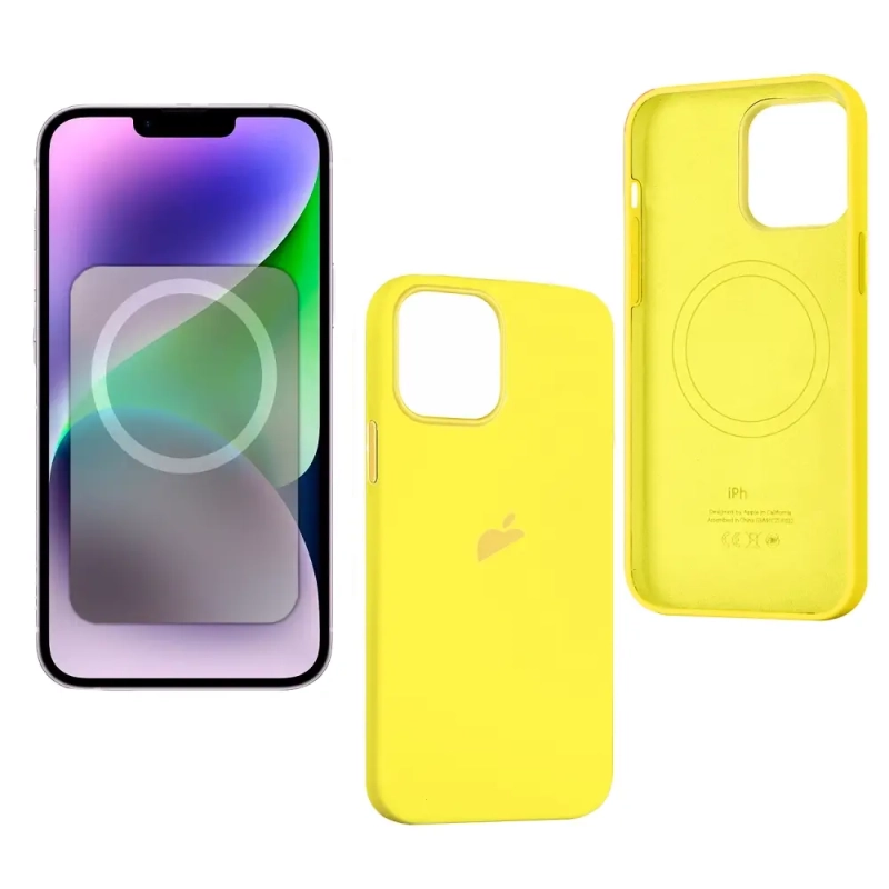 Чехол iPh 14 Plus Silicon Case 100% ORG Yellow
