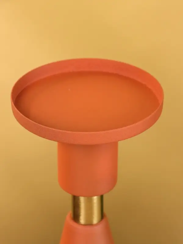 Подсвечник на 1 свечу текстурный "Терракотовый" 10,5х10,5х19,5 см