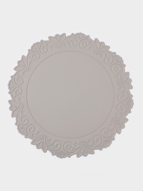 Набор салфеток сервировочных на стол Доляна, 2 шт, 38&times;38 см, серый