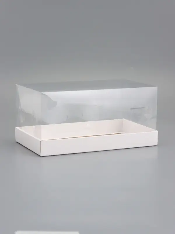 Кондитерская упаковка под рулет, белая, 25 x 15 x 12 см