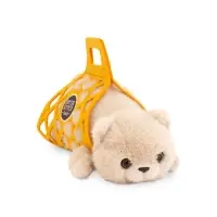 Мягкая игрушка &laquo;Кот Барсик в сумке бежевый&raquo;, 56 см