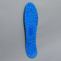 Стельки для обуви, гелевые, универсальные, р-р RU до 44 (р-р Пр-ля до 45), 28 см, пара, цвет синий