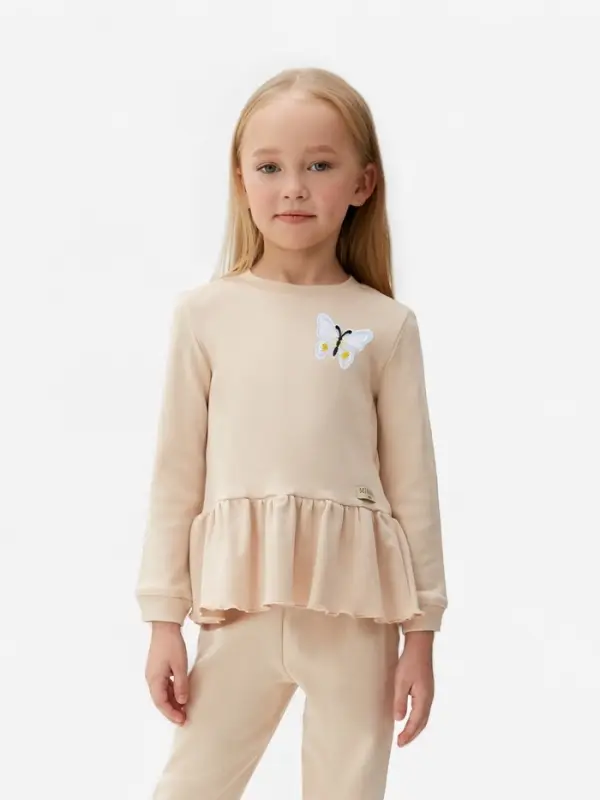 Термоаппликация &laquo;Бабочка&raquo;, 6.7&times;5 см, фасовка 10 шт., белая