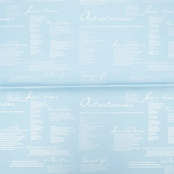 Пленка двусторонняя, для цветов и флористики, 58&times;58 см, голубая