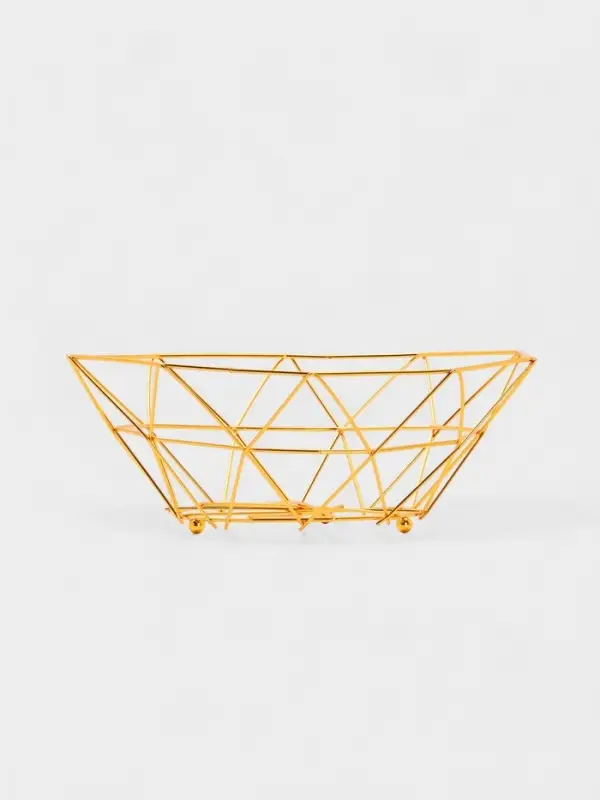 Ваза для фруктов "Геометрия Голд" 25.5*27*10 см, цвет золотой