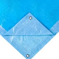 Тент защитный  75г/м2, УФ, 3х4м, тарпаулин, синий