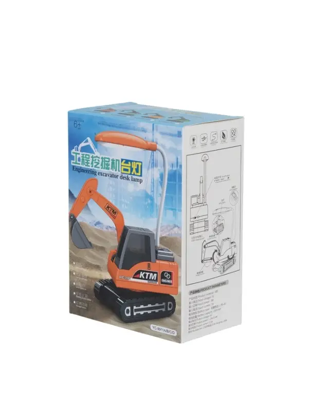 Ночник "Экскаватор" 8хLED 3Вт 5V USB АКБ 2 режима, точилка 7х11х31 см