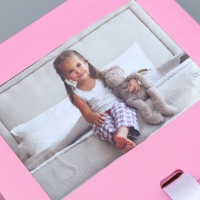 Коробка-фоторамка подарочная складная, упаковка, &laquo;Розовая вата&raquo;, 20 х 18 х 5 см