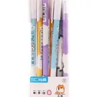 Ручка гелевая СТИРАЕМЫЕ ЧЕРНИЛА, 0,5 мм, стержень синий, Девочка МИКС (штрихкод на штуке)