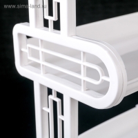 Полка навесная 3-х ярусная, 32&times;17,2&times;42 см, цвет МИКС