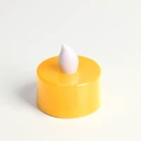 Светодиодные свечи, ночники LED RISALUX &laquo;Добра и света!&raquo; набор 2 шт., жёлтые, RGB, 3.5&times;3.5&times;4 см