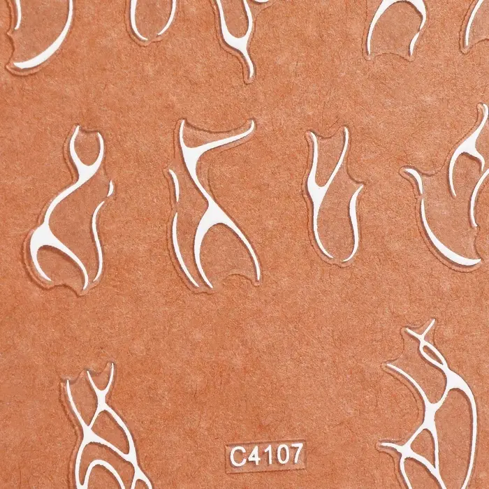 Наклейки для ногтей &laquo;Slik&raquo;, белые