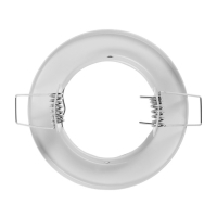Светильник встраиваемый под лампу MR16, круг, металл, белый