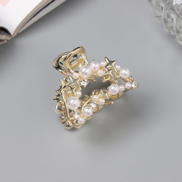 Краб для волос "Саманта галант" дуга, 3 см, золото