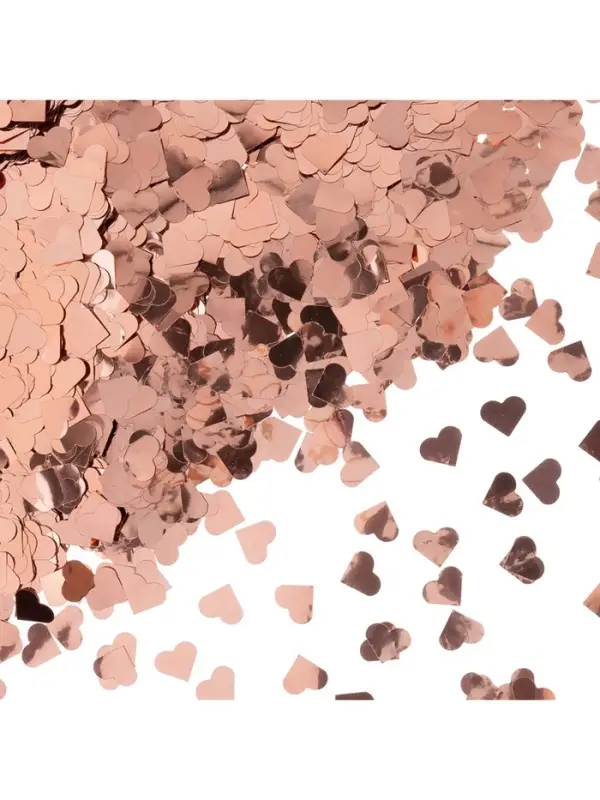 Конфетти &laquo;Сердце&raquo; розовое золото, металлик, 1.5 см, 50 г