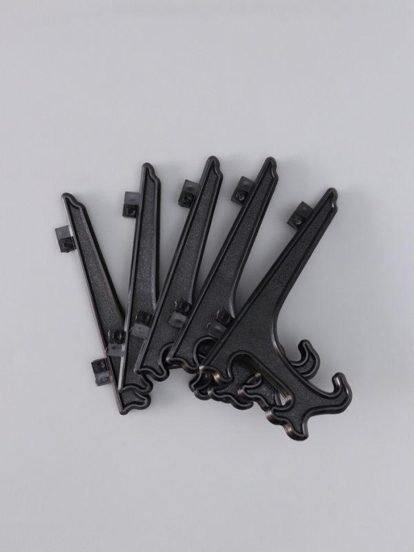 Подставка для тарелок пластик 12,5 см, чёрная для тарелок d=13-16 см набор 5 шт