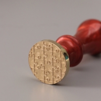 Печать для сургуча с пластиковой ручкой "Пазл" 6,3х2,5х2,5 см