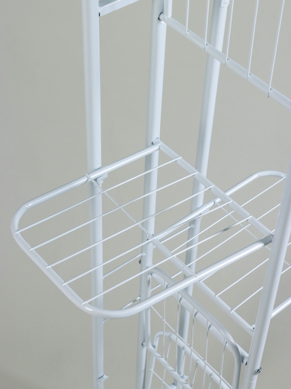 Подставка для цветов Greengo, 7 полок, 43 &times; 22 &times; 126 см, напольная, металл, белая