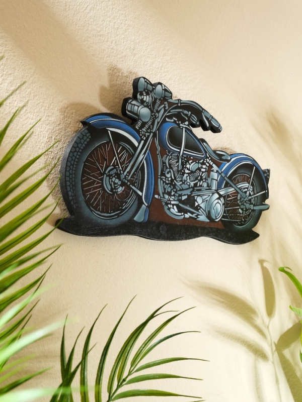 Панно "Чоппер" дерево 30х16 см, синий