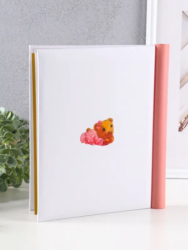 Фотоальбом "Мой малыш", розовый,  10 "магнитных"листов 23X28см, пер-т внутр.спираль