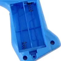 Генератор мыльных пузырей &laquo;Пистолет&raquo;, световые эффекты, работает от батареек, синий