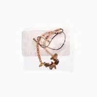 Браслет, длина 16 см, цв. коричневый