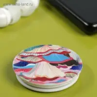 Держатель-подставка попсокет для телефона Luazon, рисунок МИКС