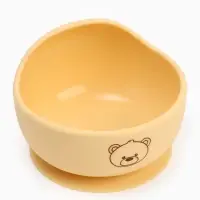 Тарелка детская на присоске и ложка, молочный, Mum&Baby