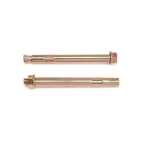 Анкерный болт ТУНДРА, с гайкой, оцинкованный,  12х130 мм, 40 шт