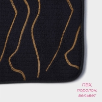 Коврики для ванной и туалета Доляна Lightning, 2 шт: 40&times;50 см, 50&times;80 см