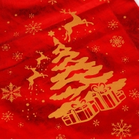 Подарочный мешок Деда Мороза &laquo;Елка с подарками&raquo;, красный, 60 х 40см