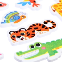 Игровой набор для ванной &laquo;Жители Африки&raquo;, сетка для хранения, игрушки