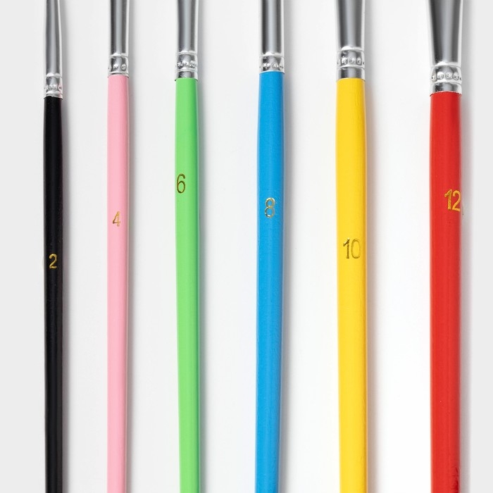 Набор кондитерских кисточек для декорирования Доляна &laquo;Леонардо&raquo;, 6 шт