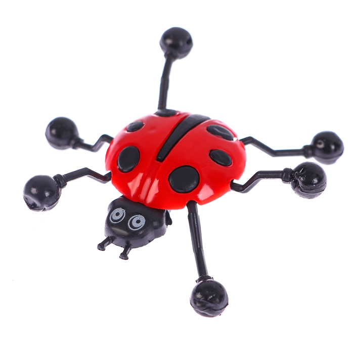 Липучка &laquo;Божья коровка&raquo;, цвета МИКС, на блистере