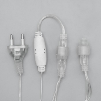 Гирлянда &laquo;Сеть&raquo; 2 &times; 1.5 м, IP44, УМС, прозрачная нить, 192 LED, свечение белое, 220 В