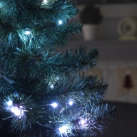 Гирлянда &laquo;Нить&raquo; 5 м роса, IP20, серебристая нить, 50 LED, пульт ДУ, свечение RGB, USB