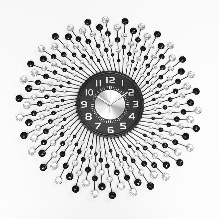 Часы настенные интерьерные большие "Аласса", бесшумные, d-68 см, циферблат d-22 см