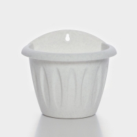 Кашпо настенное &laquo;Фелиция&raquo;, 1 л, d=16 см, цвет мраморный