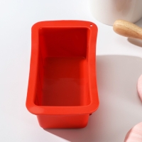 Форма для выпечки Доляна &laquo;Хлеб&raquo;, силикон, 16,7&times;8,5&times;4,8 см, внутр.размер 14,7&times;6,5 см, цвет МИКС