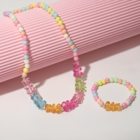 Набор детский &laquo;Выбражулька&raquo; 2 предмета: бусы, браслет, мармеладные мишки, цветной