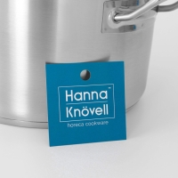 Кастрюля из нержавеющей стали Hanna Kn&ouml;vell с крышкой, 5 л, d=22 см, h=13 см, толщина стенки 0,6 мм, индукция