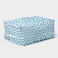 Кофр для хранения вещей Доляна &laquo;Лагуна&raquo; с ПВХ-окном, 45&times;30&times;20 см, цвет бирюзовый