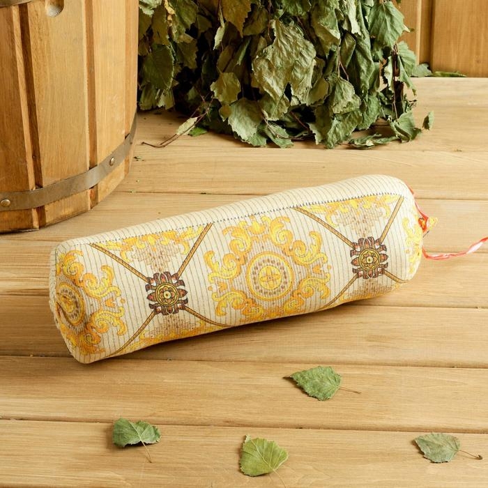 Валик со стружкой можжевельника, сувенирная, 10&times;28 см, микс