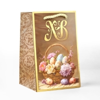 Пакет подарочный под кулич &laquo;Пасха&raquo;, яйца, 10 &times; 16 &times; 10 см