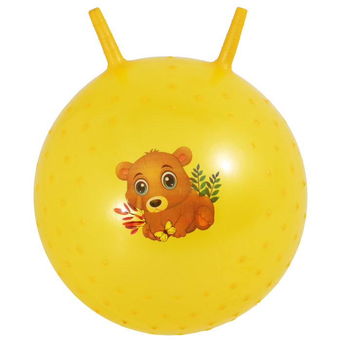 Мяч-прыгун с рожками &laquo;Счастливые улыбки&raquo;, массажный, d=55 см, 420 г, МИКС