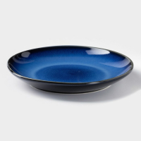 Тарелка керамическая обеденная &laquo;Лунная тропа&raquo;, d=21 см, цвет синий